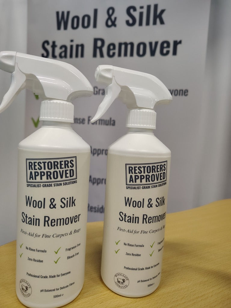 Restorers Approved Wool & Silk Carpet Stain Remover 500ml spray bottle