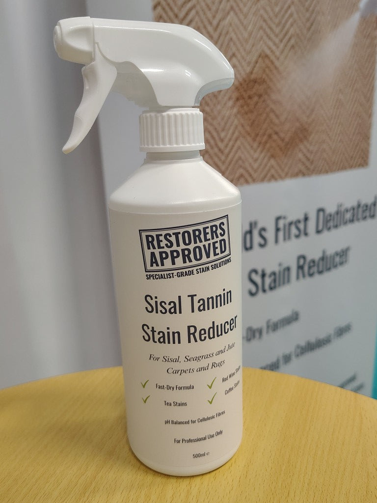 Restorers Approved Sisal Tannin Stain Reducer 500ml fine-mist spray bottle